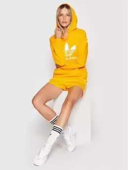 Adidas: Жёлтая толстовка 