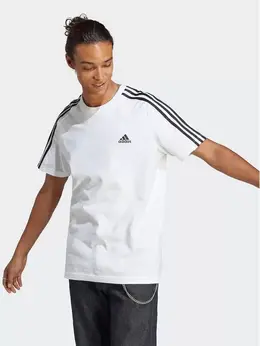 Adidas: Белая футболка 