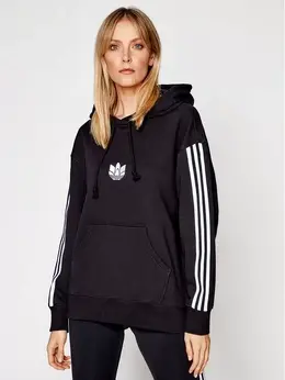 Adidas: Чёрная толстовка 