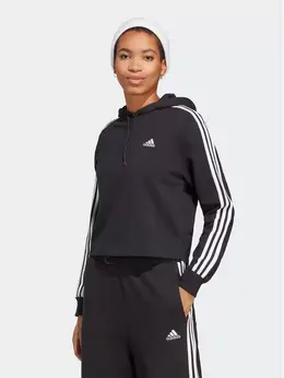 Adidas: Чёрная толстовка 