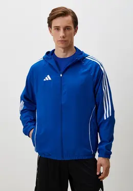 adidas: Синяя куртка 