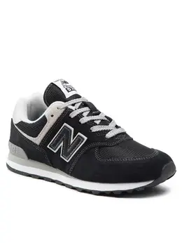 New Balance: Чёрные кроссовки 