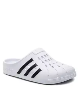 Adidas: Белые шлёпанцы  Adilette