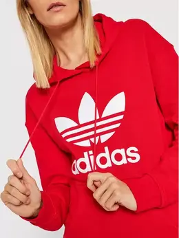 Adidas: Красная толстовка 