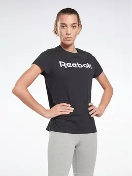 Reebok: Чёрная футболка 