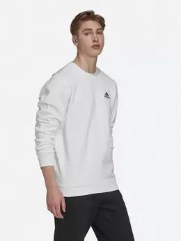 Adidas: Белый свитшот 