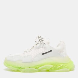 Balenciaga: Белые кроссовки  Triple S