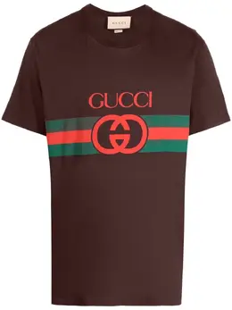 Gucci: Футболка с принтом 