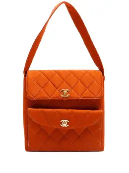 CHANEL Pre-Owned: Оранжевая сумка 