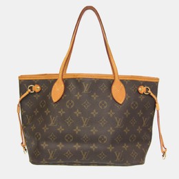 Louis Vuitton: Коричневая сумка-шоппер  Neverfull