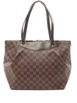 Louis Vuitton Pre-Owned: Коричневая сумка-шоппер 