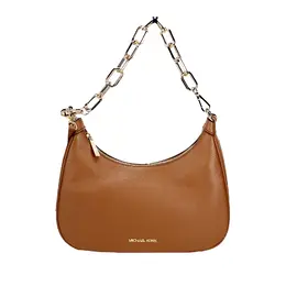 Michael Kors: Коричневая сумка через плечо 