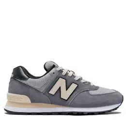 New Balance: Серые кроссовки  574