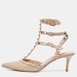 Valentino: Бежевые туфли  Rockstud