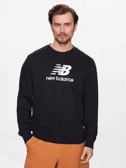 New Balance: Чёрный свитшот 