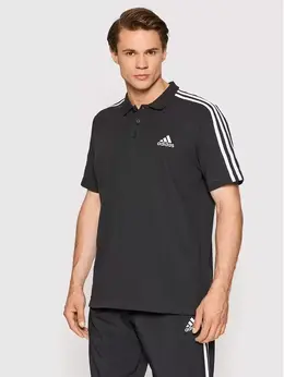 Adidas: Чёрная футболка 