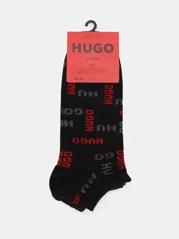 HUGO BOSS: Чёрные носки 