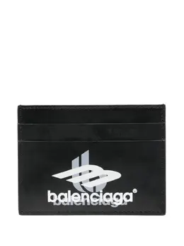 Balenciaga: Картхолдер с принтом 