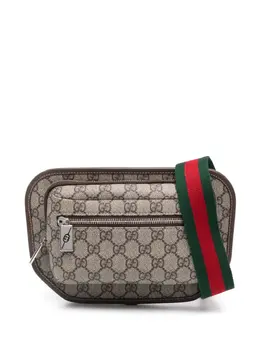 Gucci: Коричневая сумка  GG Supreme