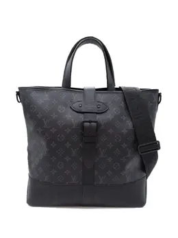 Louis Vuitton Pre-Owned: Чёрная сумка-шоппер 