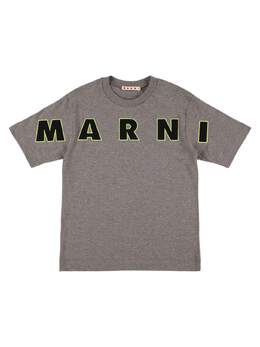 MARNI JUNIOR: Хлопковая футболка 