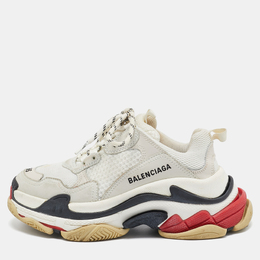 Balenciaga: Белые кроссовки  Triple S