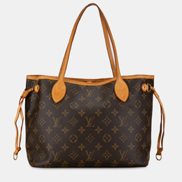 Louis Vuitton: Коричневая сумка  Neverfull