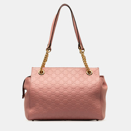 Gucci: Розовая сумка-шоппер 