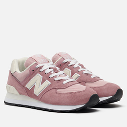 New Balance: Розовые кроссовки 