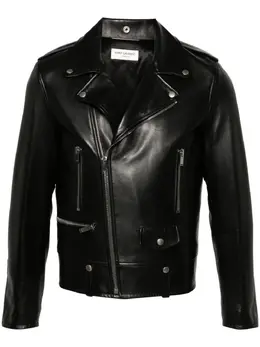 Saint Laurent: Кожаная куртка 