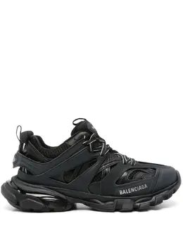 Balenciaga: Чёрные кроссовки  Track