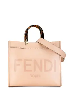 Fendi Pre-Owned: Розовая сумка-шоппер 