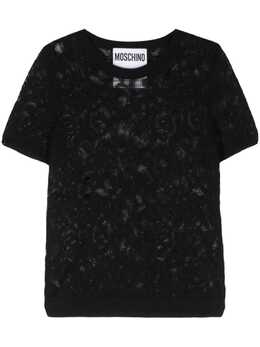 Moschino: Жаккардовый топ 