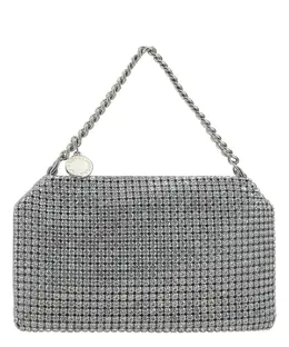 Stella McCartney: Серебристый клатч  Falabella