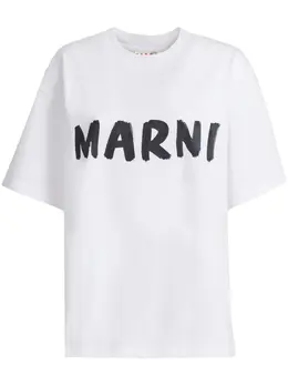 Marni: Белая футболка 