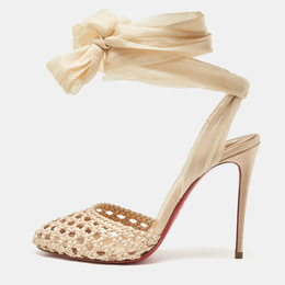 Christian Louboutin: Бежевые туфли 