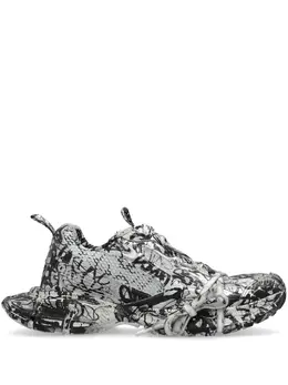 Balenciaga: Белые кроссовки 