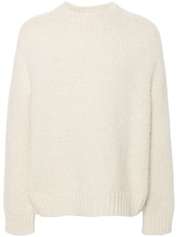 Jil Sander: Белый свитер 
