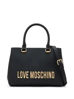 Love Moschino: Чёрная сумка-шоппер 