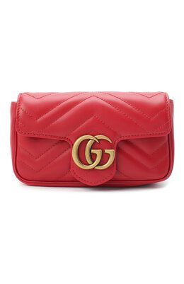 Gucci: Красная сумка  GG Marmont