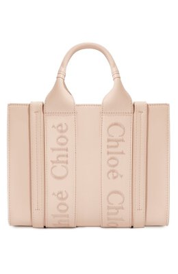 Chloé: Розовая сумка  Woody Small