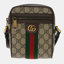 Gucci: Коричневая сумка через плечо  Ophidia