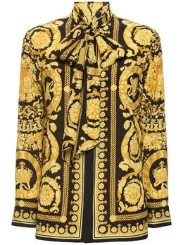 VERSACE: Рубашка  Baroque с принтом