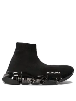 Balenciaga: Чёрные кроссовки  Speed.2