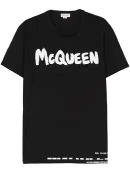 Alexander McQueen: Футболка с принтом 