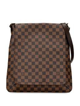 Louis Vuitton Pre-Owned: Коричневая сумка через плечо 