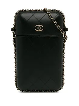 CHANEL Pre-Owned: Чёрная сумка через плечо 