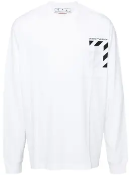 Off-White: Футболка с принтом 