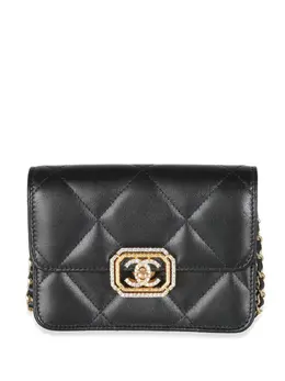 CHANEL Pre-Owned: Чёрная сумка 