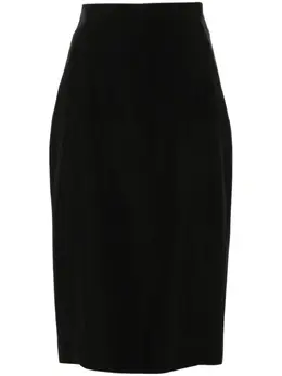 Mugler: Чёрная юбка 